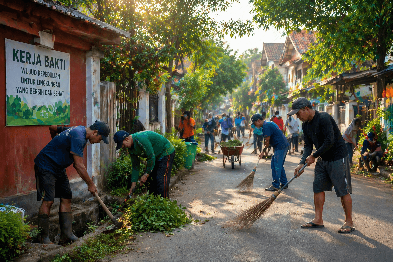 Kerja Bakti Serentak Seluruh RT